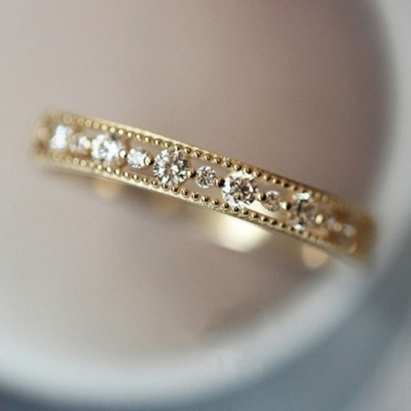 everrealli Jewelry - NEW 18k Yellow Gold Diamond Layered Stackable Ring